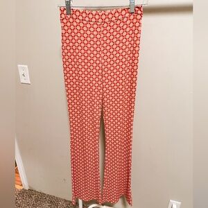 Wild Fable High waisted Orange Floral Flares size XS
